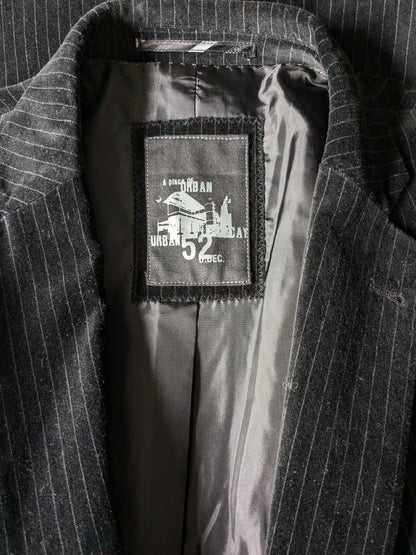 Angelo Litrico Vuweel / Velor Jacket. Gris noir rayé. Taille 58 / XL.