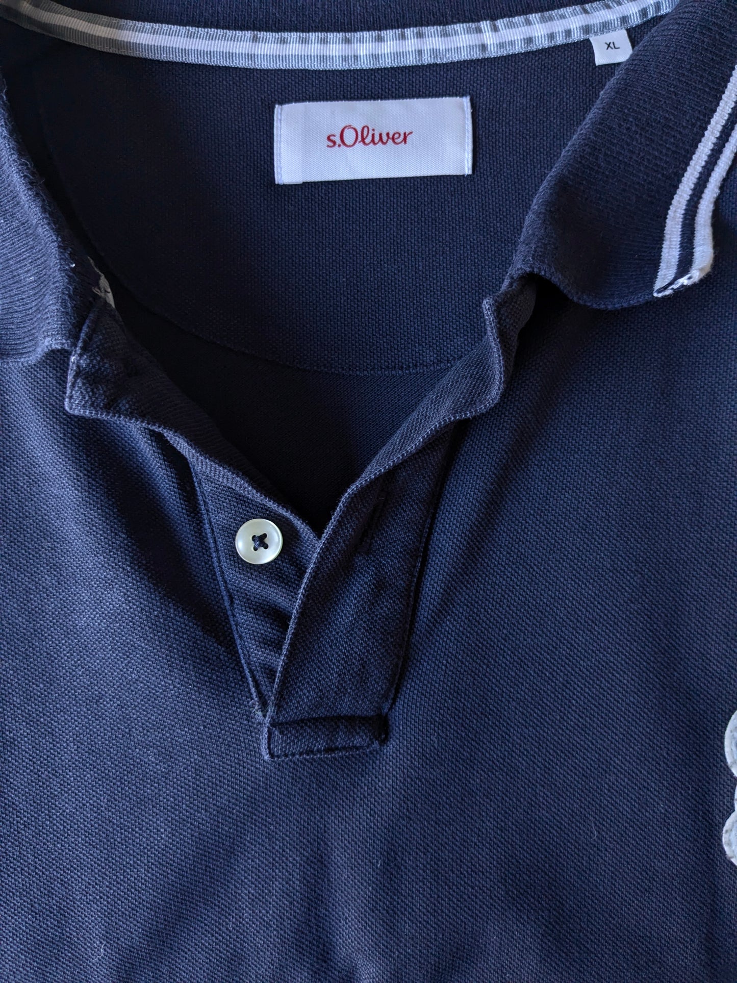 S.OLIVER POLO. Dunkelblau. Größe xl.