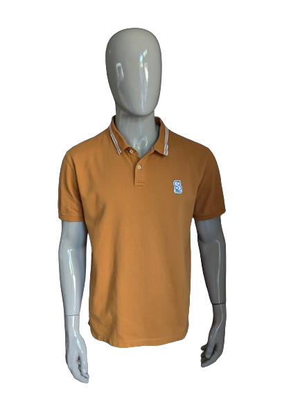 S.OLIVER POLO. Orange. Größe xl.