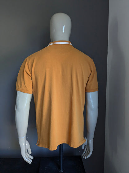 S.OLIVER POLO. Orange. Größe xl.