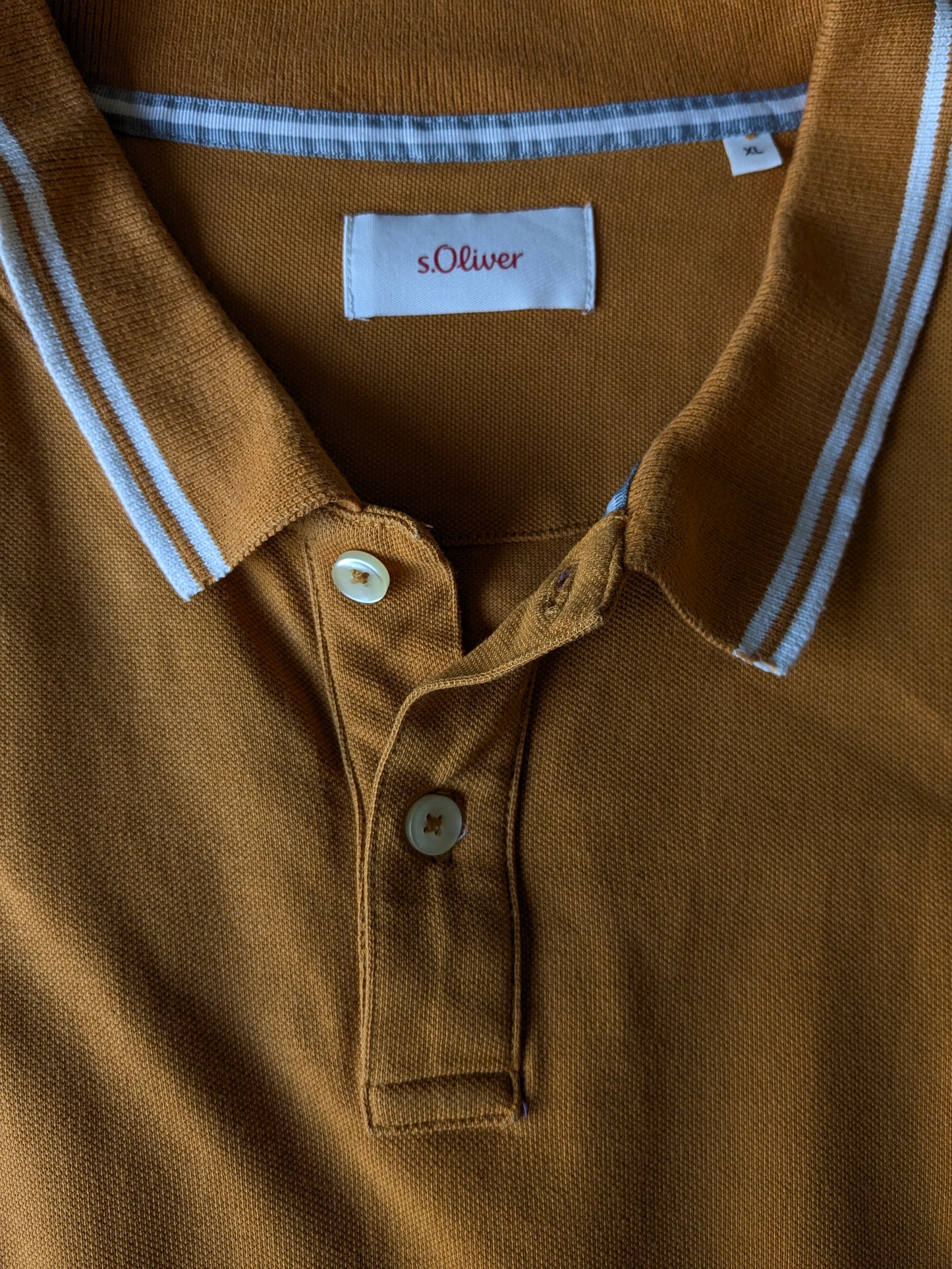 S.Oliver Polo. Naranja. Tamaño xl.