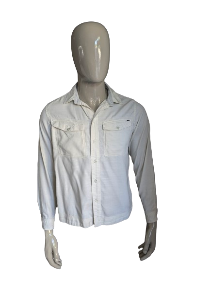 G-Star Raw linnen overhemd. Beige. Maat L.