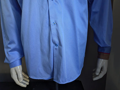 Camicia di denim Wam con doppio colletto. Blu. Taglia XL.