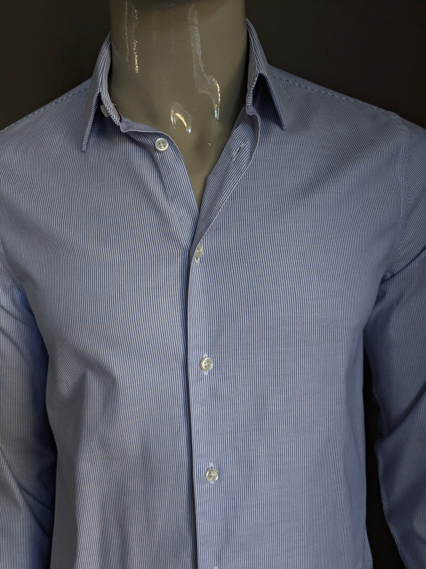 Tommy Hilfiger Shirt. Blau weiß gestreift. Größe 40 / M.