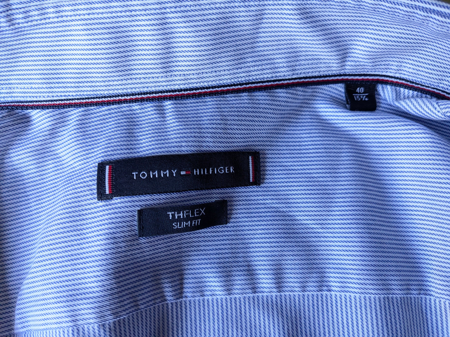 Tommy Hilfiger Shirt. Blau weiß gestreift. Größe 40 / M.