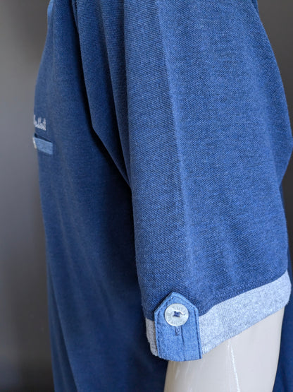 Bartlett Polo. Blau gemischt mit Grau. Größe 4xl / xxxxl.