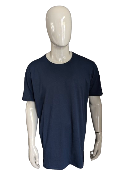 Smog shirt. Donker Blauw gemêleerd. Maat 2XL / XXL. Regular Fit.