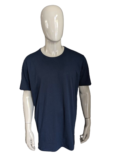 Smog shirt. Donker Blauw gemêleerd. Maat 2XL / XXL. Regular Fit.