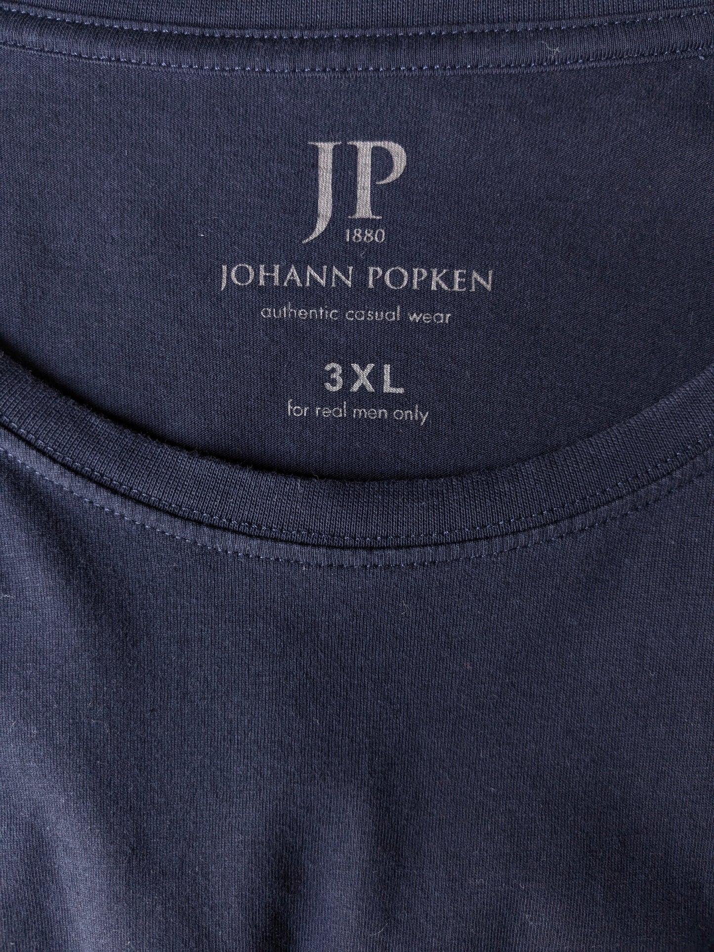 JP1880 Menswear shirt. Dark blue colored. Size 3XL / XXXL.