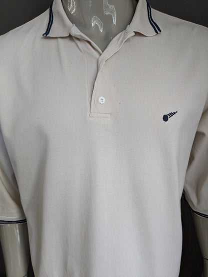 Polo professionale rex vintage. Beige colorato. Dimensione 2xl / xxl.