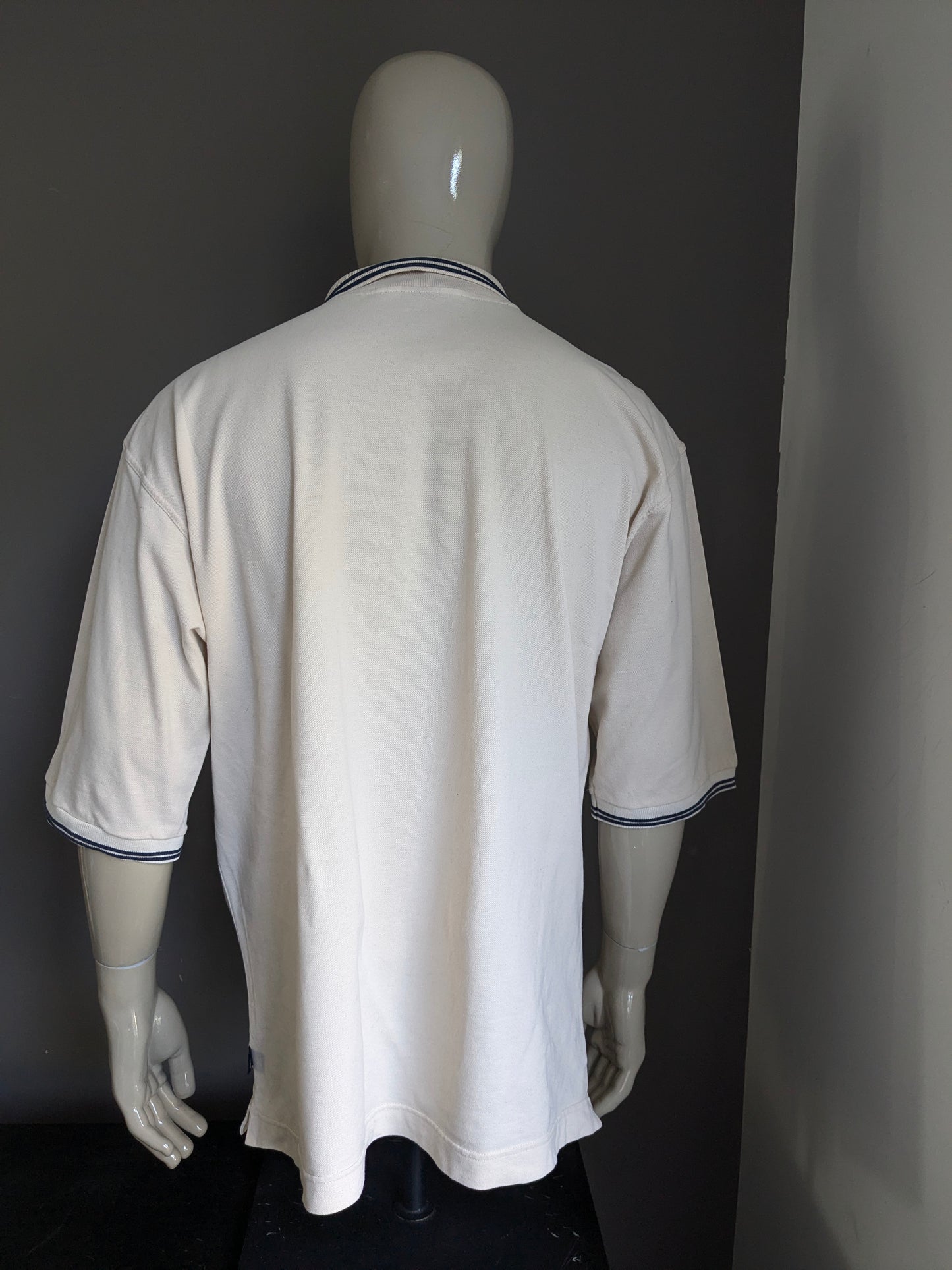 Polo professionale rex vintage. Beige colorato. Dimensione 2xl / xxl.