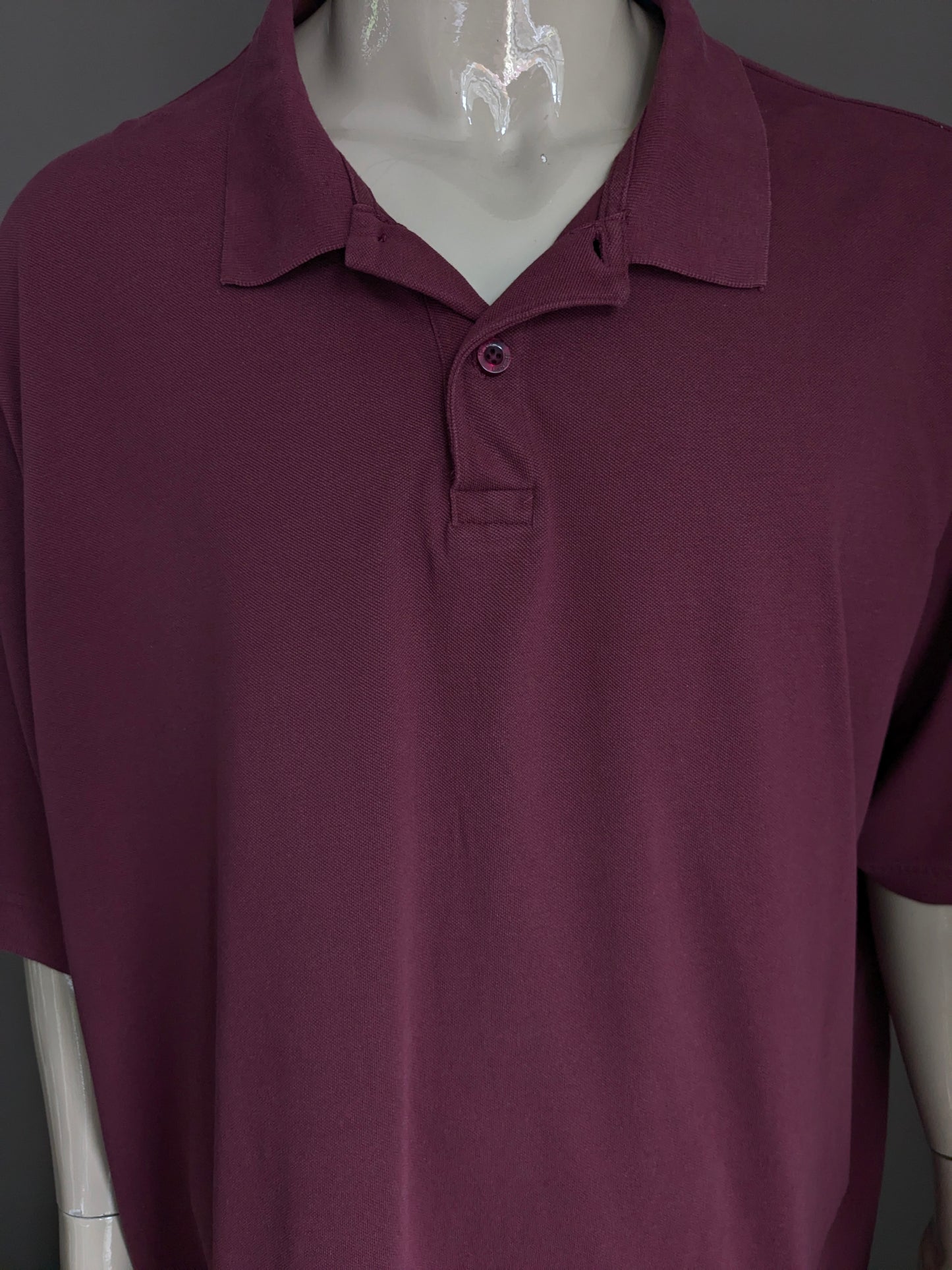 JP1880 POLO. Bordeaux colorato. Dimensione 6xl / xxxxxxl.