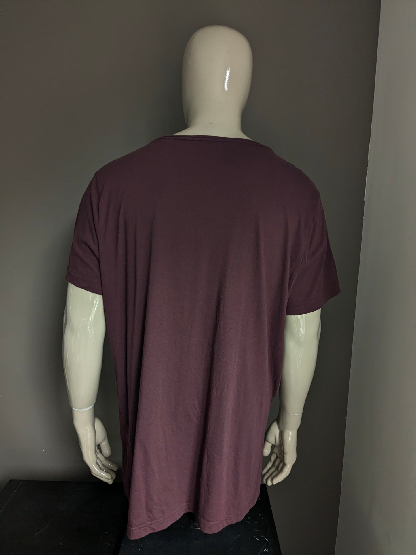 Chemise de légende PME. Bordeaux avec imprimé. Taille 3xl / xxxl.