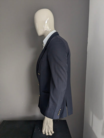 Veste Vintage Paul & Shark Wollen Double Pœts. Bleu foncé. Beaux boutons. Taille 46/48 / S.