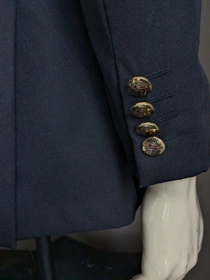 Veste Vintage Paul & Shark Wollen Double Pœts. Bleu foncé. Beaux boutons. Taille 46/48 / S.