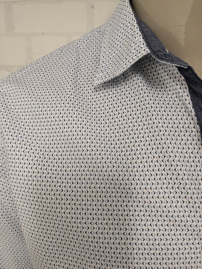 Chemise de légende PME. Impression blanche bleue. Taille M.