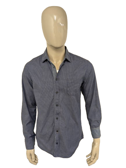 Shirt Boss Boss Hugo. Print rouge gris bleu. Taille L. Slim Fit.