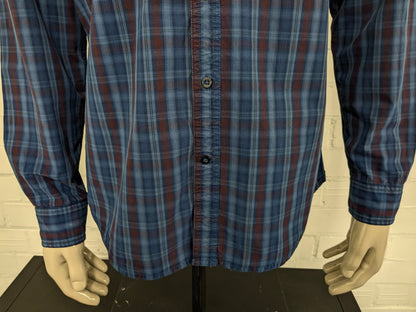 Chemise McGregor. Blue Red vérifié. Taille L.