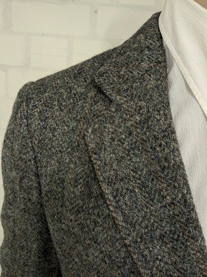 Anderson Little Harris Tweed jacket. Gray green brown mixed. Size 25 (50 / m)