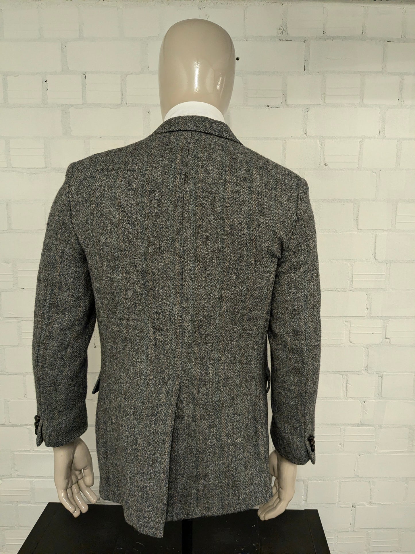 Anderson Little Harris Tweed jacket. Gray green brown mixed. Size 25 (50 / m)