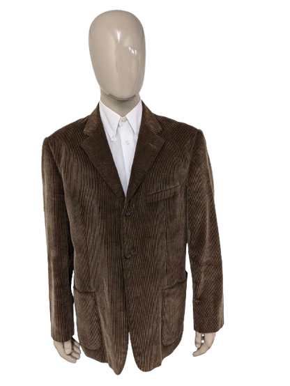 Vintage Angelo Litrico Rib Colbert. De couleur marron. Taille 56 / XL.