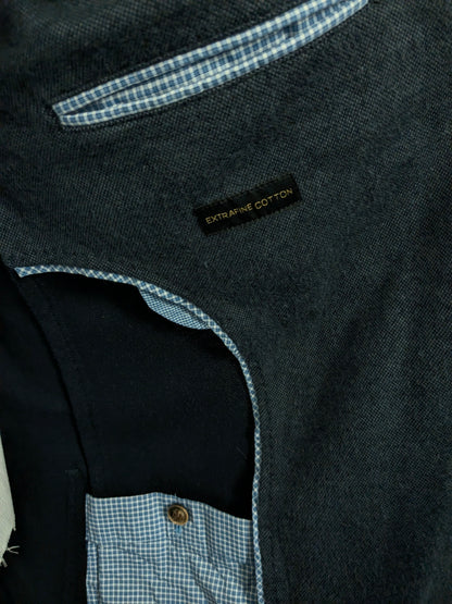 Veste Massimo Dutti avec plaques de coude. Motif bleu gris. Taille 56 / XL.