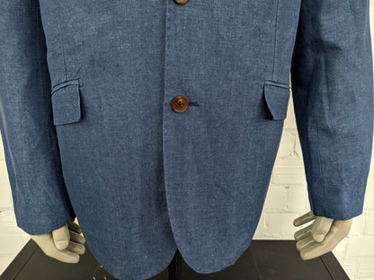 Scotch & Soda Linen Colbert. Moto blu. Taglia XXL / XL.