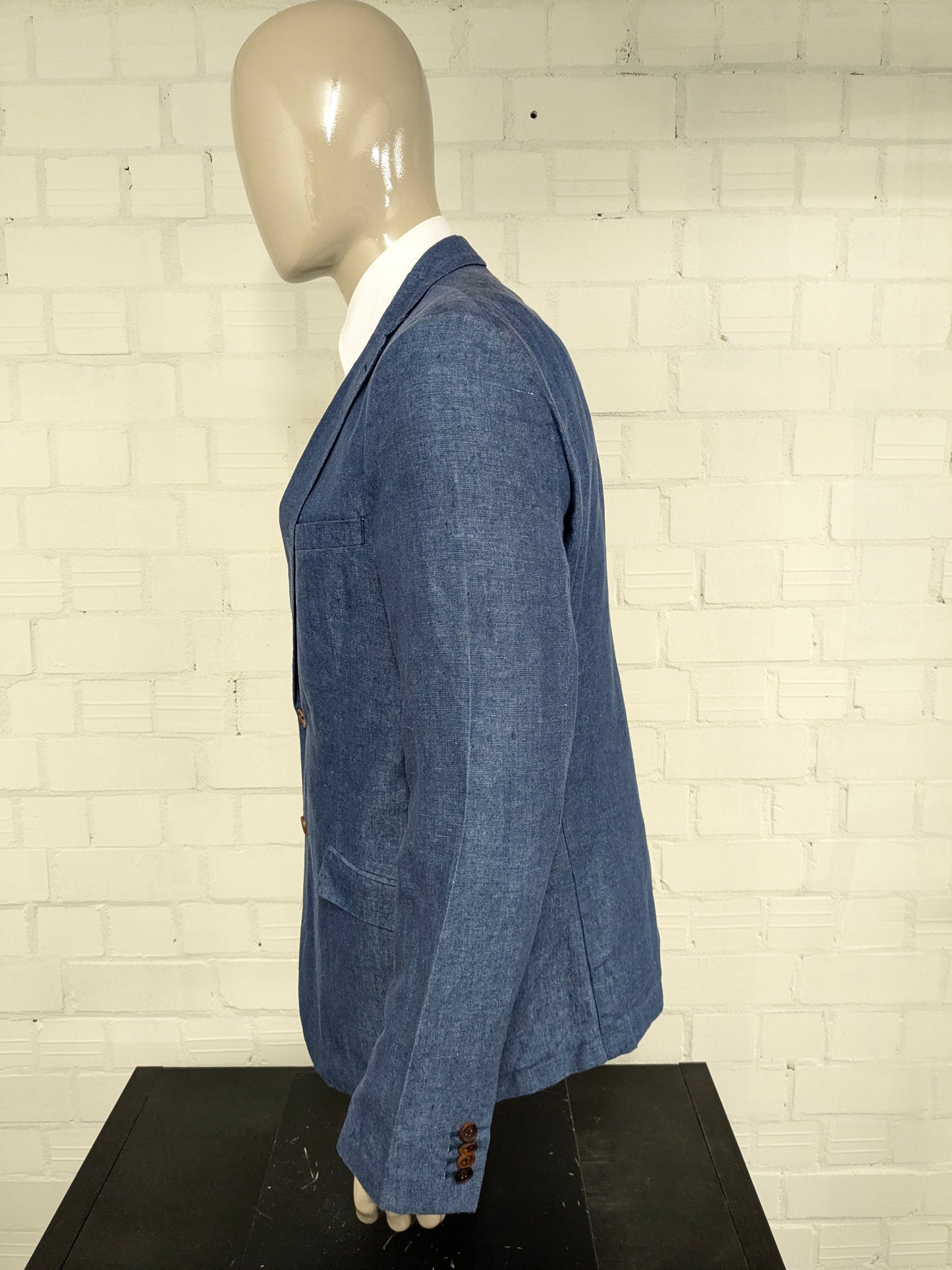 Scotch & Soda Linen Colbert. Moto blu. Taglia XXL / XL.