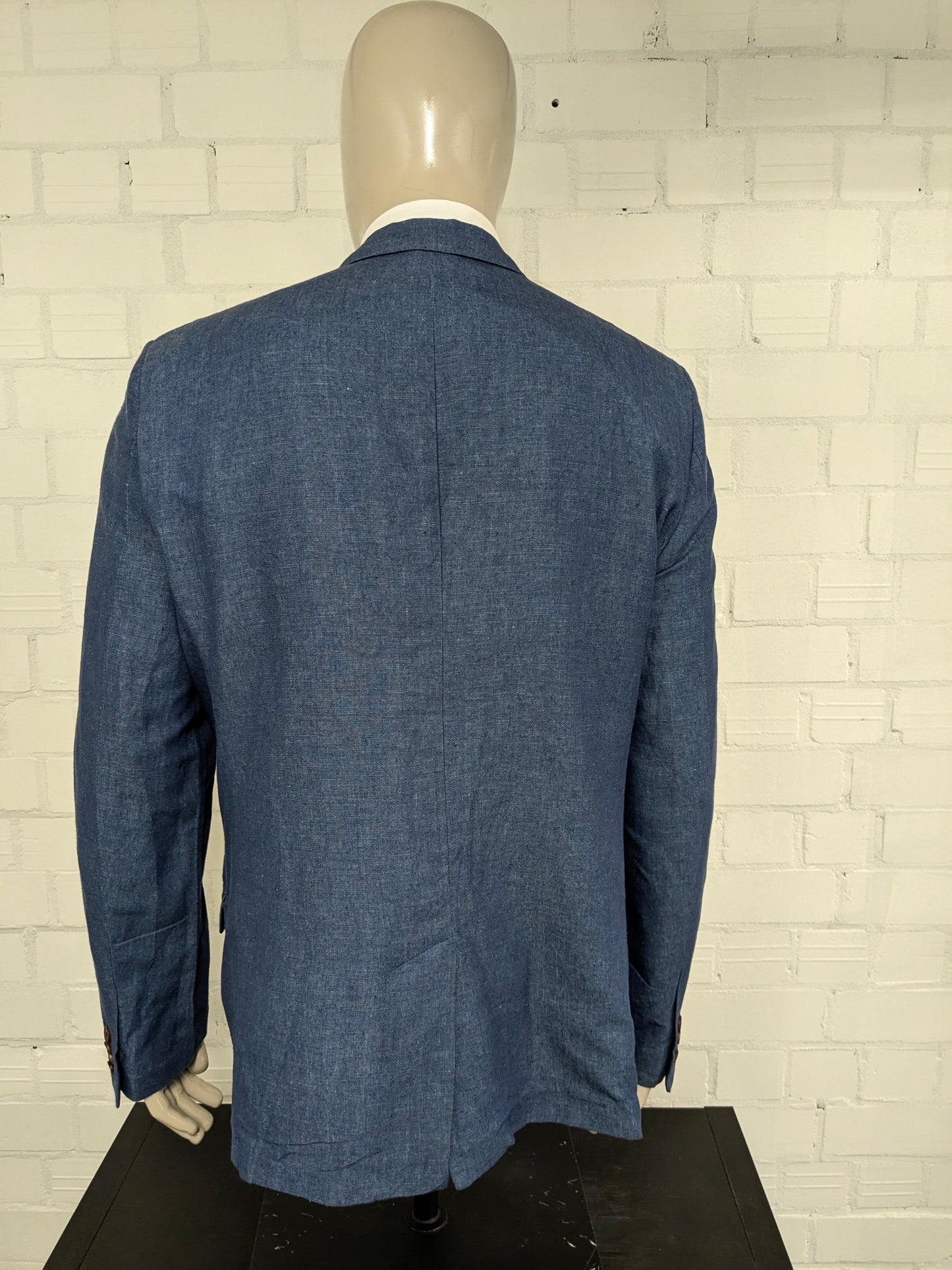 Scotch & Soda Linen Colbert. Moto blu. Taglia XXL / XL.