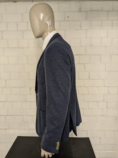 State of Art Colbert. Moto grigio blu. Dimensione 2xl / xxl. Adattamento regolare.