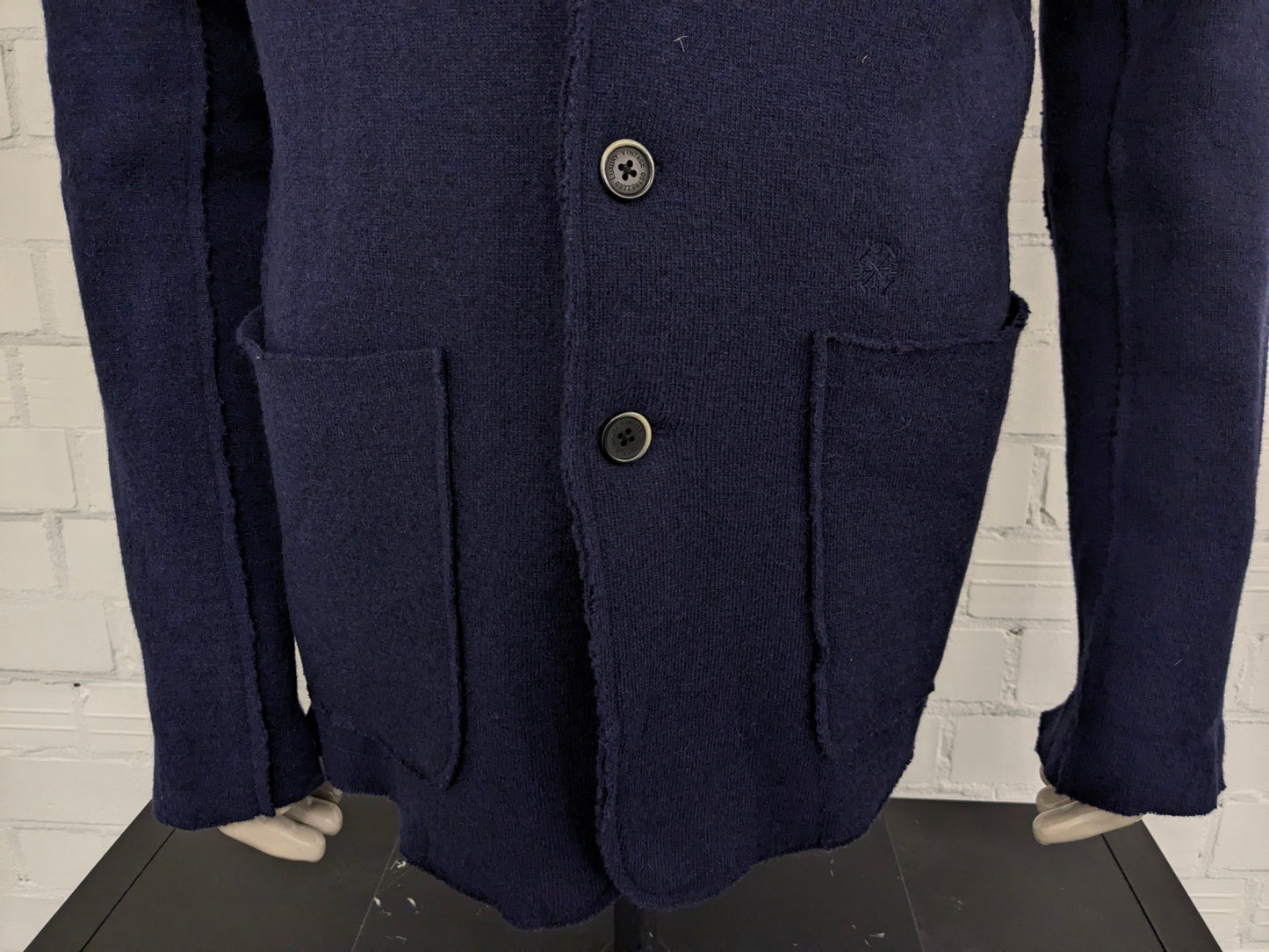 Jacket décontracté Lambwollen DSTREZED. Couleur bleu foncé. Taille 2xl / xxl.