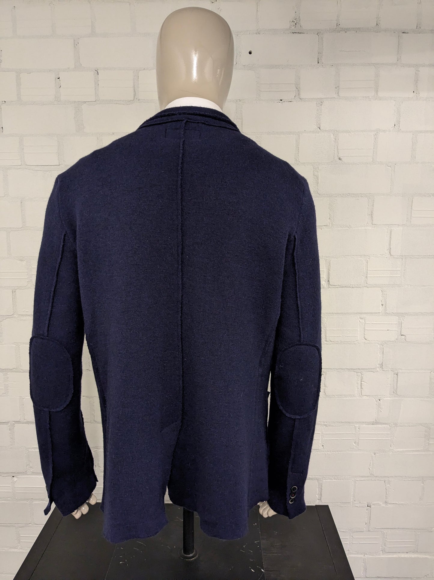 Jacket décontracté Lambwollen DSTREZED. Couleur bleu foncé. Taille 2xl / xxl.