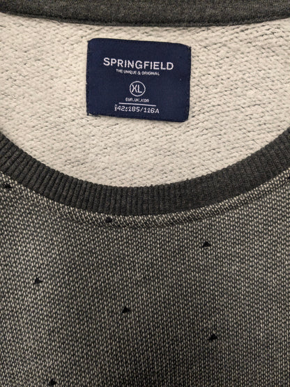 Springfield sweater. Gray motif. Size XL.