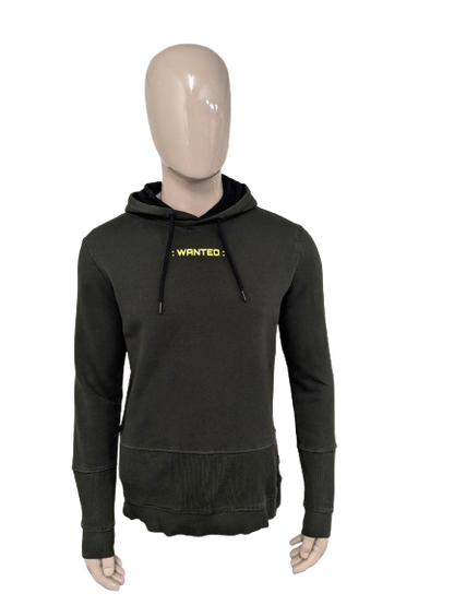 Jack & Jones Terminator Hoodie. Dunkelgrün mit Druck. Größe L.