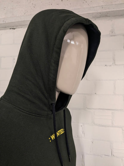 Jack & Jones Terminator Hoodie. Dunkelgrün mit Druck. Größe L.