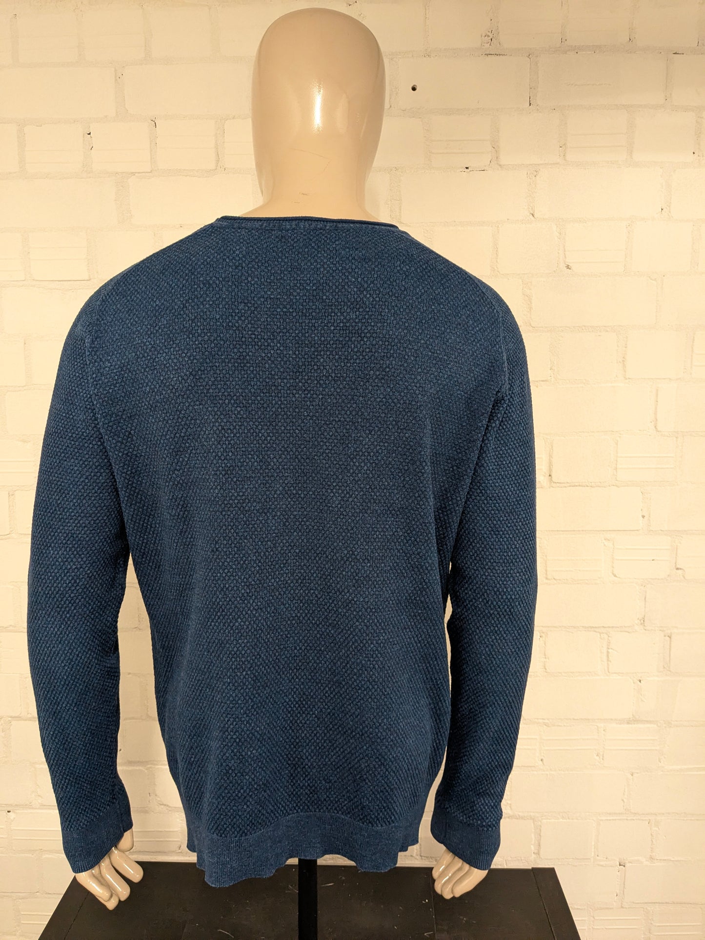 Jack & Jones Premium Sweater. Motivo palpabile blu. Dimensione 2xl / xxl.