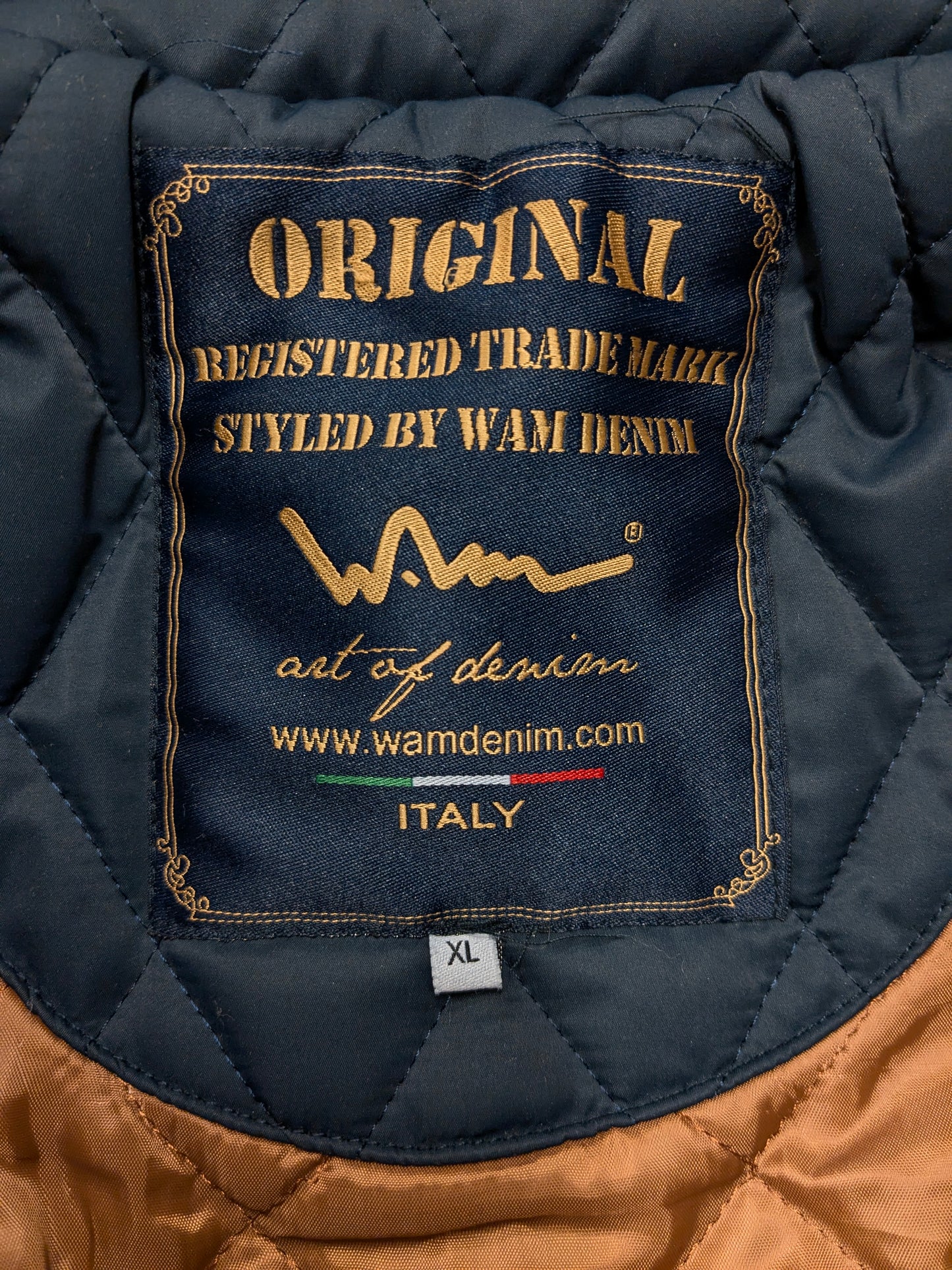 Wam Denim Winter jas. Donker Blauw gekleurd. Maat XL.