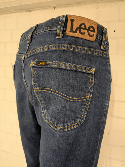 LEE jeans. Donker Blauw gekleurd. Maat W38 - L34. type Brooklyn.