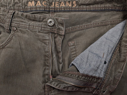 Mac Jeans broek. Groen motief. Maat W32 - L34. Modern Fit.