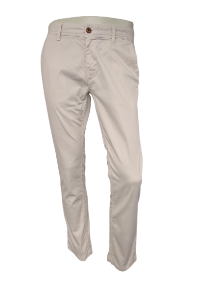 Hugo Boss Orange broek. Beige gekleurd. Maat W34 - L32. Slim Fit.