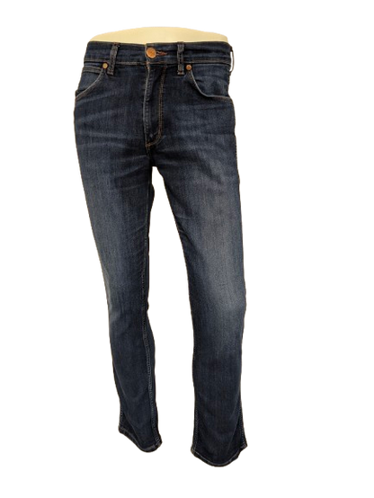 Wrangler jeans. Donker Blauw gekleurd. Maat W32 - L32. type Greensboro. stretch.