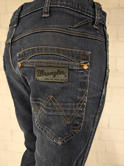 Wrangler jeans. Donker Blauw gekleurd. Maat W34 - L34. type Crank.