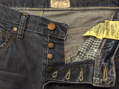 Wrangler jeans. Donker Blauw gekleurd. Maat W34 - L34. type Crank.