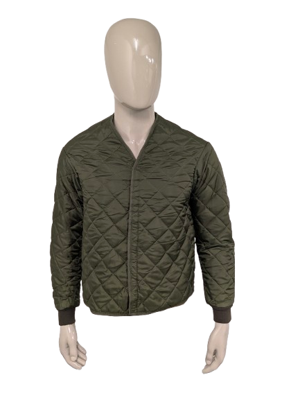 Armee / Armee gepolstert / gepolsterte Jacke - Jack. Farbig grün. Größe M.