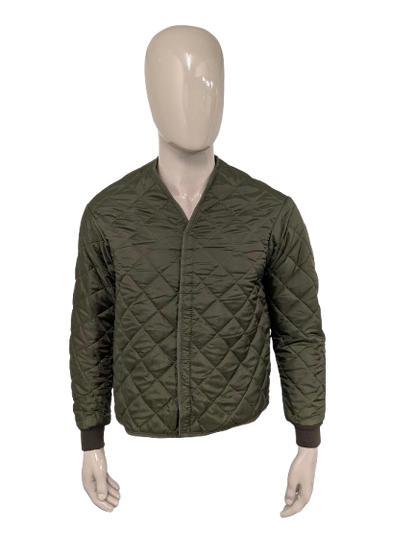 Armee / Armee gepolstert / gepolsterte Jacke - Jack. Farbig grün. Größe M.