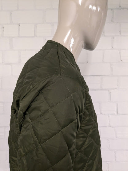 Armee / Armee gepolstert / gepolsterte Jacke - Jack. Farbig grün. Größe M.