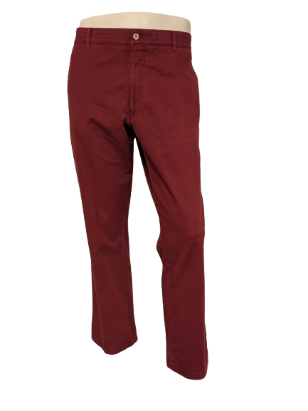 M.E.N.S. Wollen broek / pantalon met omslag. Donker Grijs gemêleerd. Maat 26 (52 / L). 60% Wol.