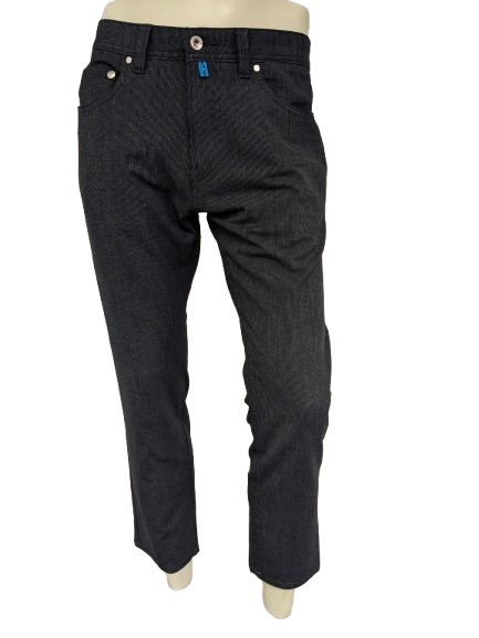 Pierre Cardin broek. Blauw Grijs gestreept. Maat W34 - L30. Lyon Tapered.