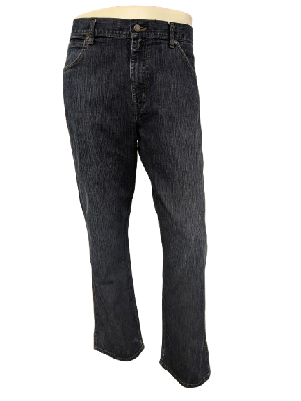 Wrangler jeans. Blauw gestreept motief. Maat W36 - L30. Regular Fit.