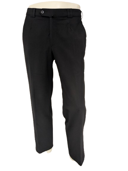 Meyer broek / pantalon. Zwart gekleurd. Maat 24 (48 / M). stretch.